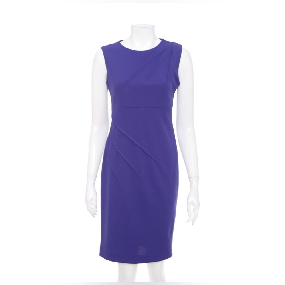 Calvin Klein Chic Sleek Elegant Purple Sleeveless Dress Size 2